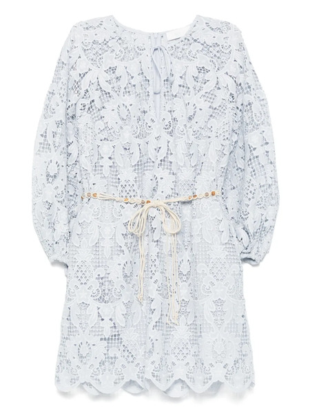  Zimmermann Coco Lace Mini Dress - Blue 