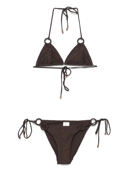 Zimmermann Coco Texture Ring Bikini - Brown 