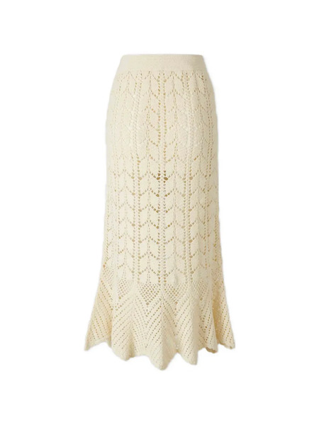  Zimmermann Crochet Skirt - Neutrals 
