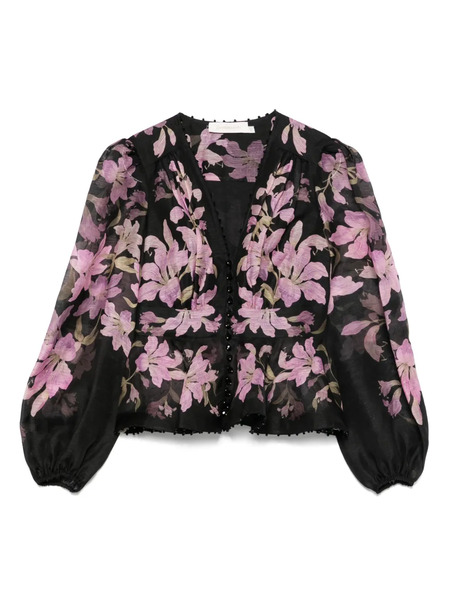  Zimmermann Dawning Blouse - Black 