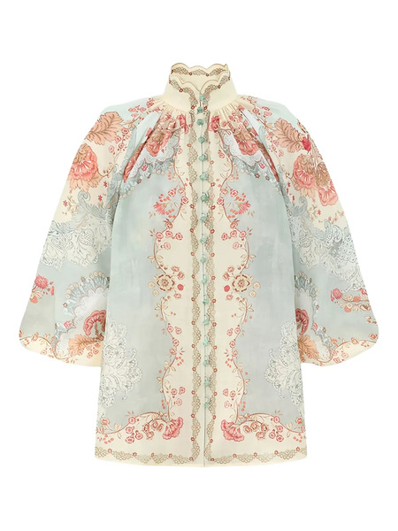  Zimmermann Daylight Puff-sleeves Blouse - Neutrals 