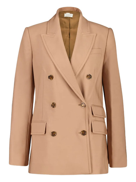  Zimmermann Double-breasted Wool Blazer - Neutrals 