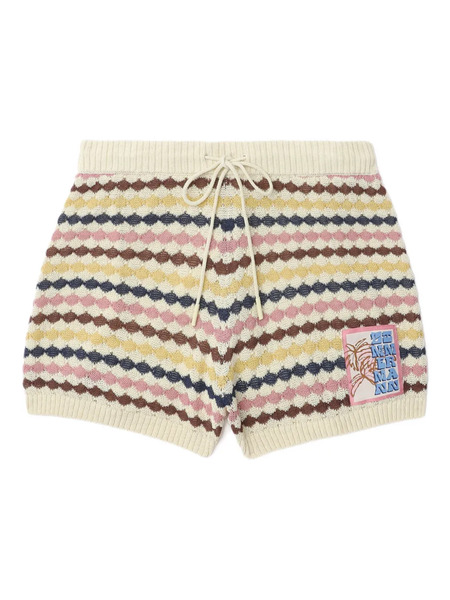  Zimmermann Drawstring Knitted Shorts - Neutrals 