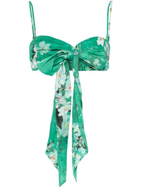  Zimmermann Everley Crop Top - Green 