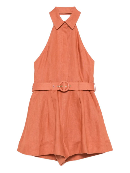  Zimmermann Halter Belted Playsuit - Orange 