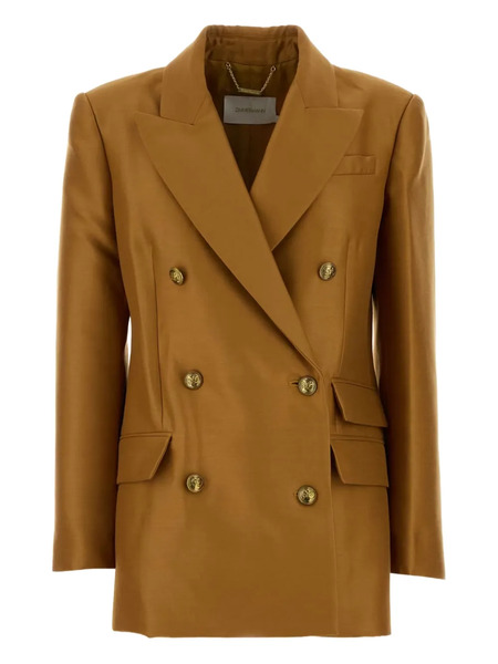  Zimmermann Hypnotic Double-breasted Blazer - Brown 
