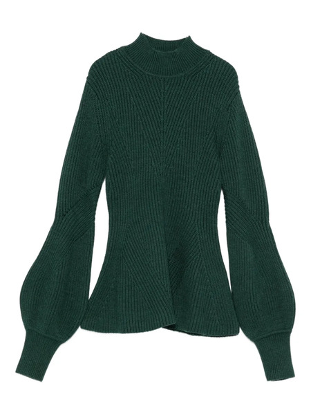  Zimmermann Hypnotic Ribbed Sweater - Green 