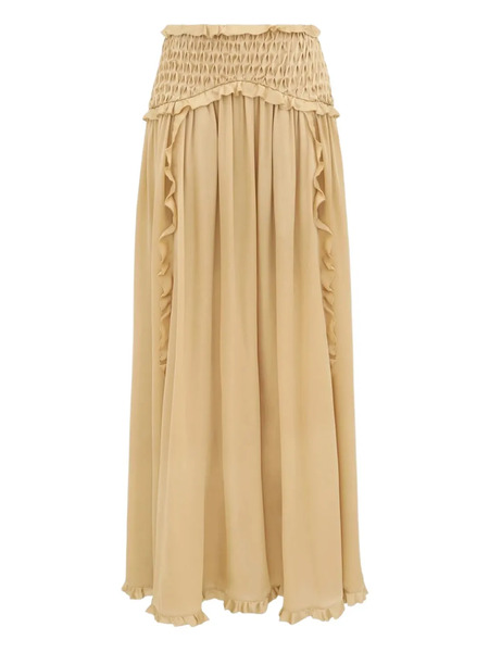  Zimmermann Hypnotic Ruffled Maxi Skirt - Neutrals 