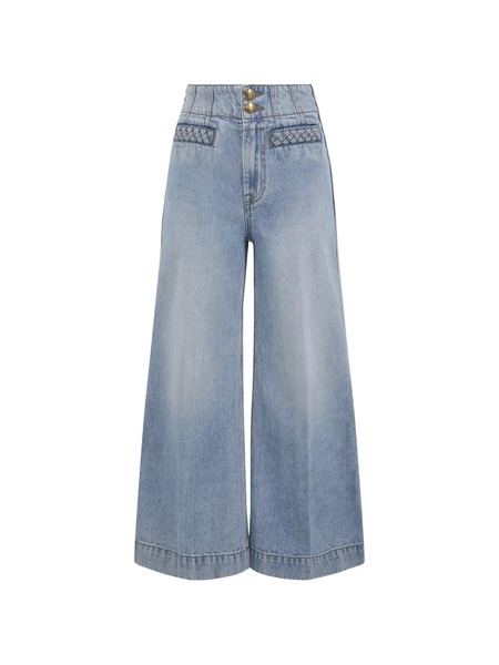  Zimmermann Lucky Braided Wide-leg Jeans - Blue 