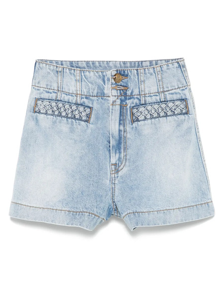  Zimmermann Lucky Denim Shorts - Blue 