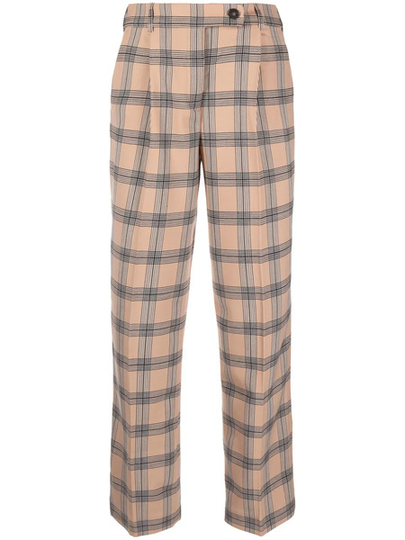  Zimmermann Luminosity Checked Tailored Trousers - Neutrals 