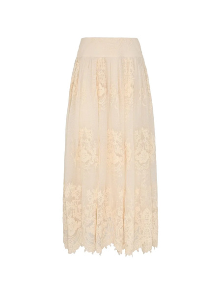  Zimmermann Luna Lace Maxi Skirt - Neutrals 