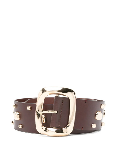  Zimmermann Malley Studded Buckle Belt - Brown 