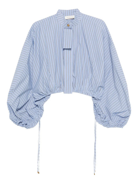  Zimmermann Mandarin-collar Shirt - Blue 