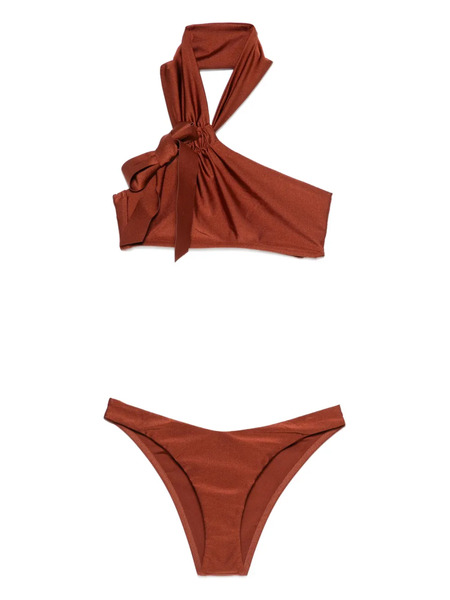  Zimmermann One-shouldrer Bikini - Brown 