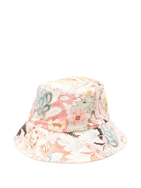  Zimmermann Patchwork Floral Hat - Pink 