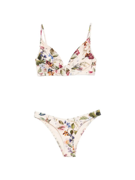  Zimmermann Patience Tuck Plunge Bikini - Neutrals 