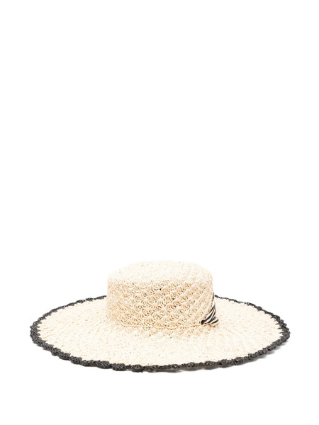  Zimmermann Raffia Tipped Sun Hat - Neutrals 