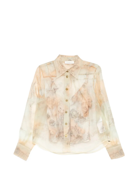  Zimmermann Rebellion Shirt - Neutrals 