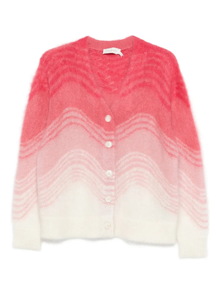  Zimmermann Rebellion Wave Cardigan - Pink 