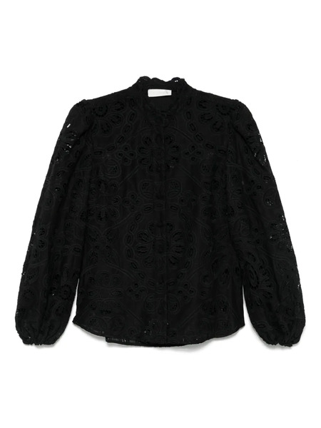  Zimmermann Rhiannon Embroidered Blouse - Black 