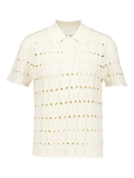  Zimmermann Rhiannon Polo Shirt - Neutrals 