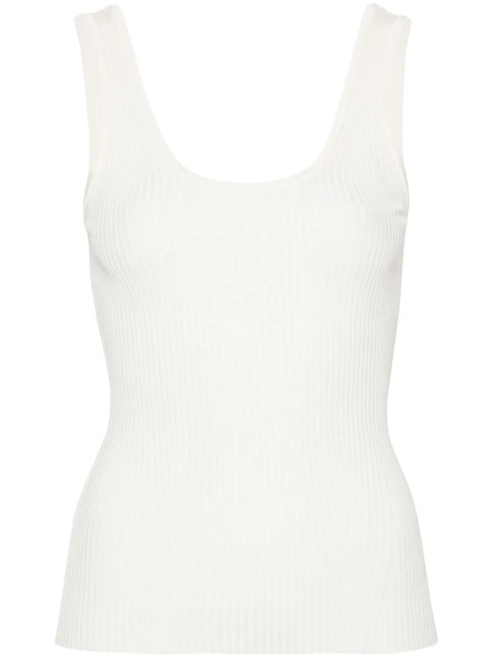  Zimmermann Ribbed Knitted Top - Neutrals 
