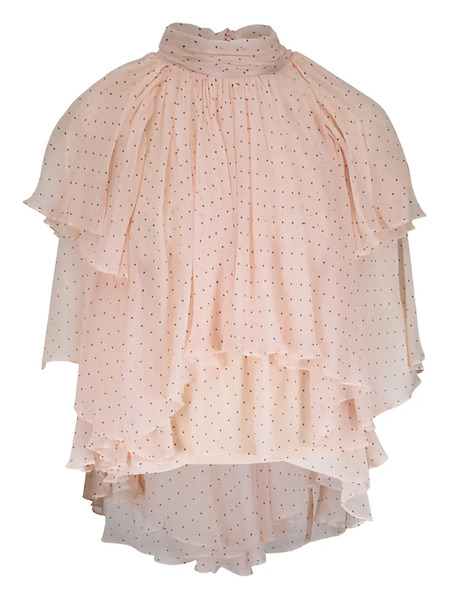  Zimmermann Ruffled Polka-dot Blouse - Pink 
