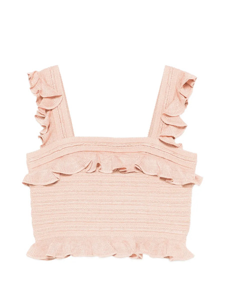  Zimmermann Ruffled Top - Pink 