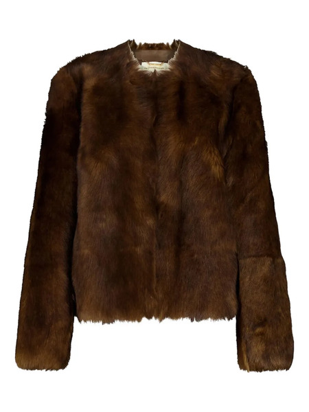  Zimmermann Shearling Leather Jacket - Brown 