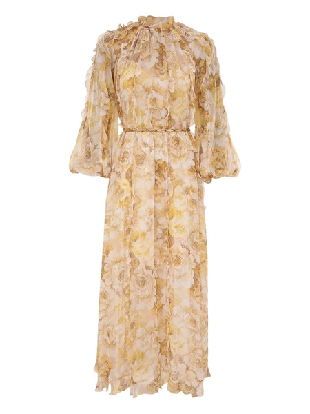  Zimmermann Silk Maxi Dress - Yellow 