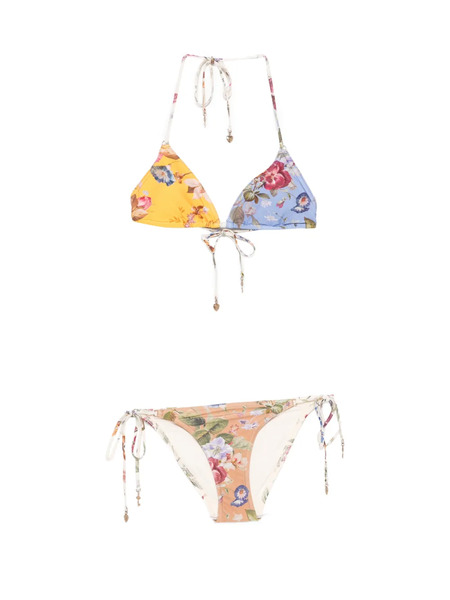  Zimmermann Spliced Print Bikini - Neutrals 
