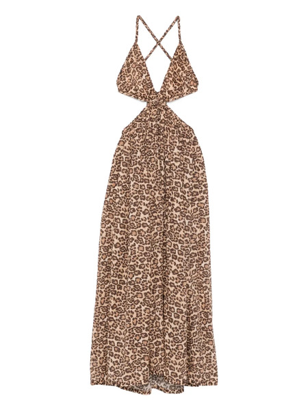  Zimmermann Wanderlust Braid-trim Midi Dress - Brown 