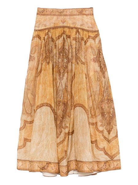  Zimmermann Wanderlust Maxi Skirt - Yellow 
