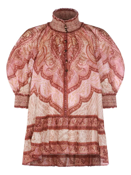 Zimmermann Wanderlust Paisley Blouse - Pink 