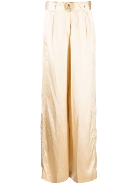  Zimmermann Wonderland Satin Trousers - Neutrals 