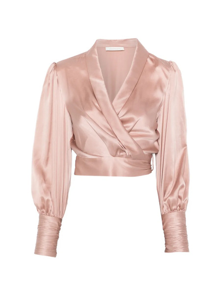  Zimmermann Wrap-design Blouse - Pink 