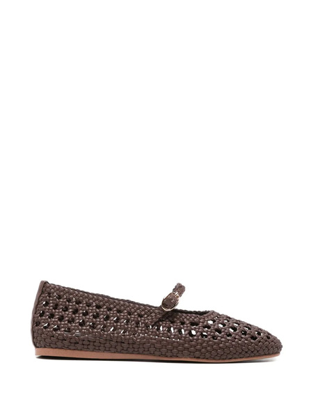 Zolfo Woven Strap Ballet Flat - Brown 