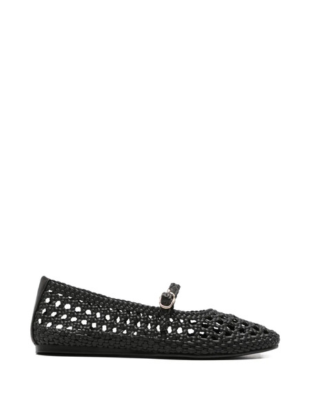  Zolfo Woven Strap Ballet Flats - Black 