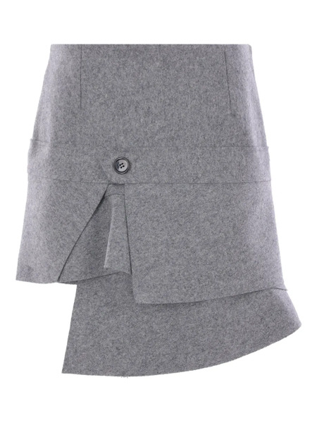  Zomer Layered Mini Skirt - Grey 