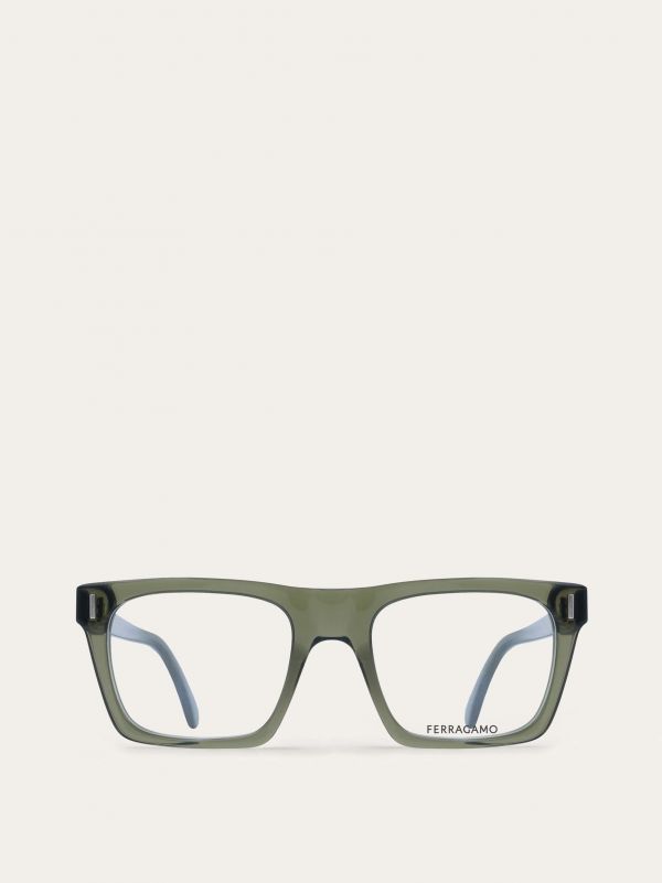  Ferragamo Men Optical Glasses Green 