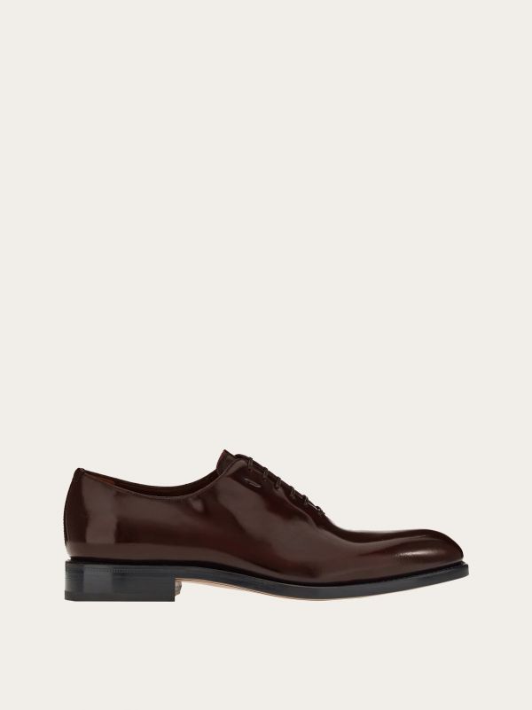  Ferragamo Men Tramezza Plain Toe Oxford Brown Size 6 