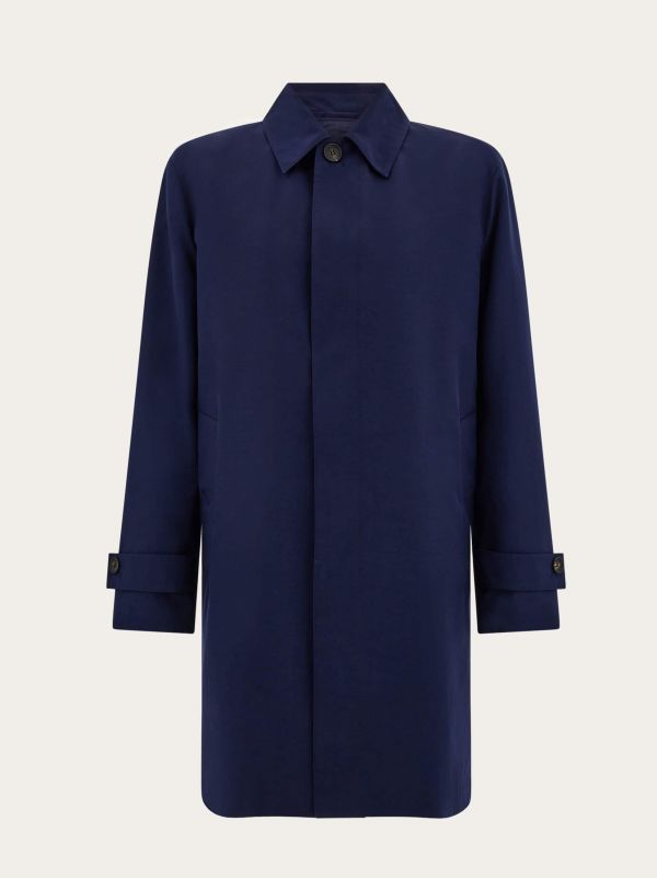  Ferragamo Men Trench Blue 