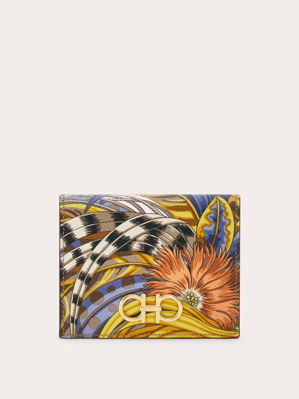  Ferragamo Women Gancini Compact Wallet Multicolor 
