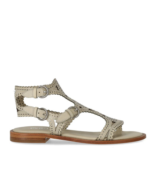  Ash Paprika Talc Flat Sandal 