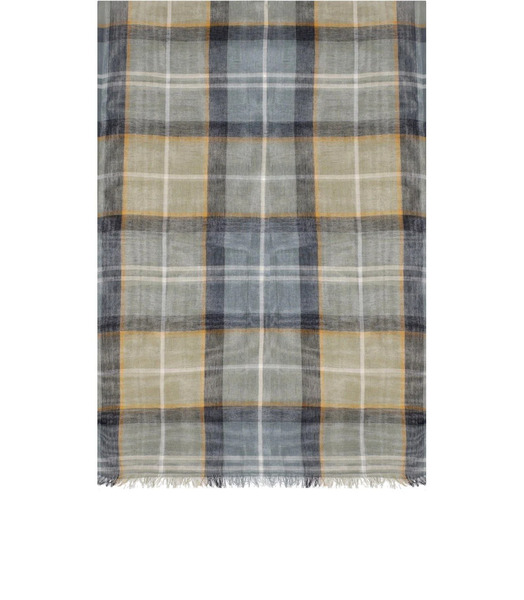  Barbour Welton Green Blue Scarf 