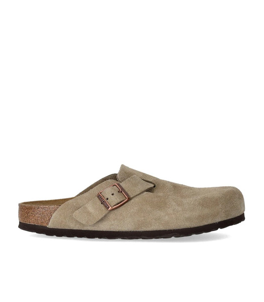  Birkenstock Boston Suede Taupe Unisex Clog 