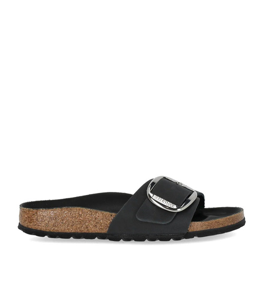  Birkenstock Madrid Big Buckle Black Sandal 