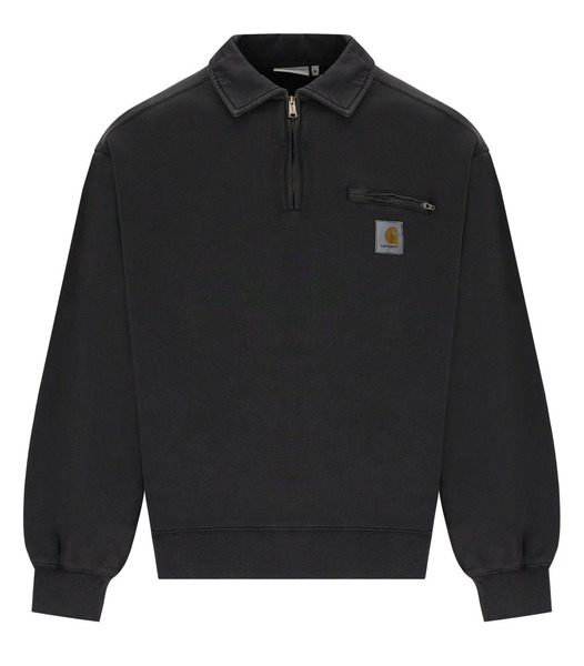  Carhartt Wip Detroit Half Zip Black Sweatshirt 