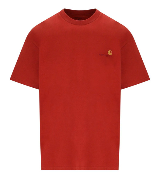  Carhartt Wip S/s American Script Oxide Red T-shirt 